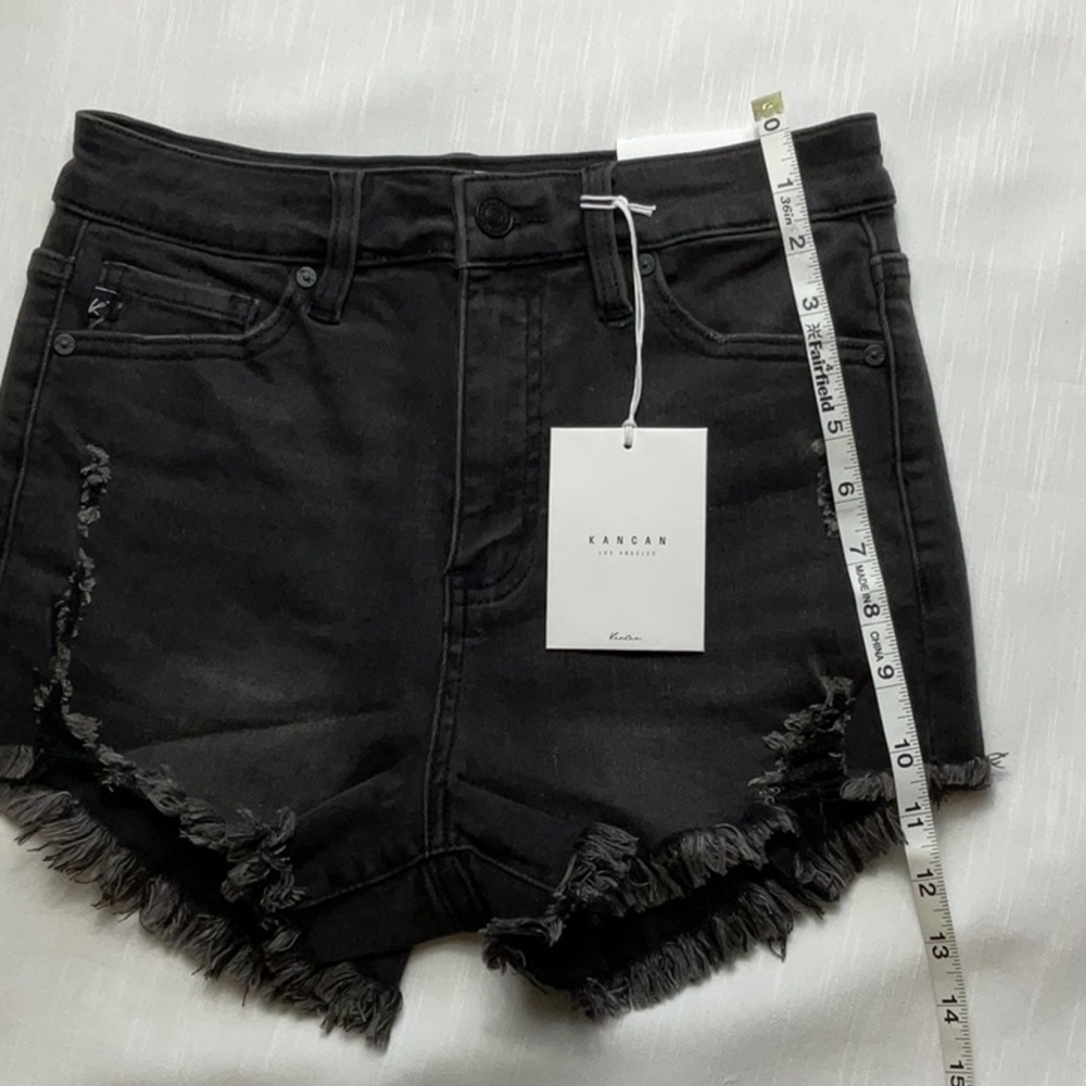 KanCan faded black high rise cutoff - Picture 3 of 9